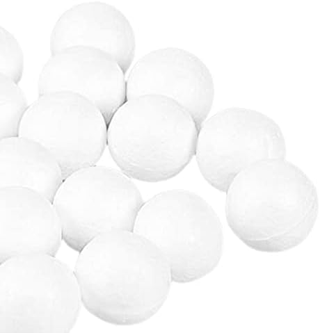 Ornamentos de bola diy feitos artesanais bolas de espuma de poliestireno Bola de espuma branca de arte suave para
