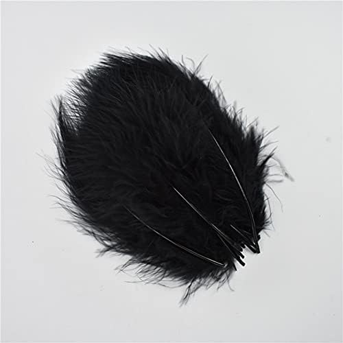 20 PCs Feathers de faisão preto para artesanato decoração de festa de casamento galo de ganso de penas de penas diy acessórios