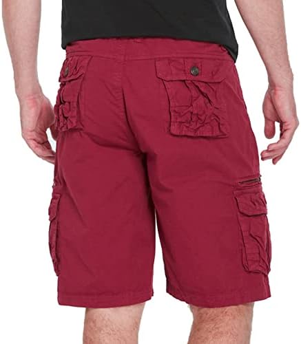 HEHOAH SHORT de carga masculina Casual 5 polegadas Capri Shorts Ajuste relaxado com bolsos