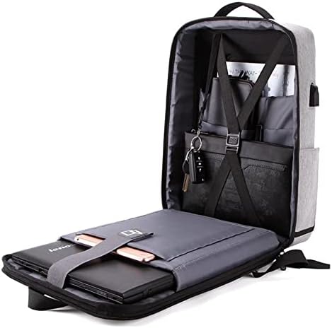 ZSYXM Backpack Sport Anti -Backpack Backpack Business Bag Bag Charging USB à prova d'água de 15,6 polegadas Daypack Impact Protection