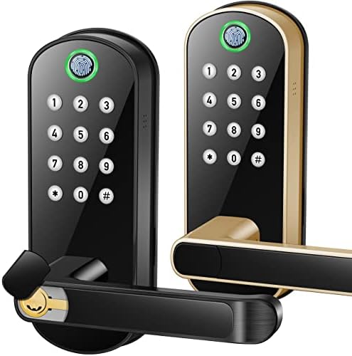 Modelo de Sifely Smart Lock preto e dourado pacote de cores