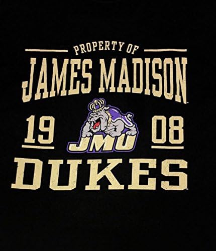 Russellapparel NCAA James Madison University Mens 1908 Dukes Cotton Crew Neck Tee - grande