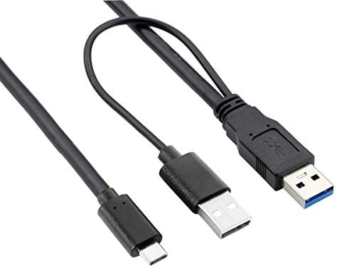 Cy tipo C USB-C para USB 3.0 Male & USB 2.0 Dados duplos y Cabo para laptop e disco rígido 60cm