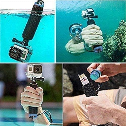 Navitech Flutuating Hand Tripod Handle Grip - Compatível com Akaso Brave 6 Action Camera