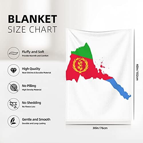 Qg zzx bandeira eritreia mapa de bebê cobertor para meninos meninas cobertor de carrinho de carrinho