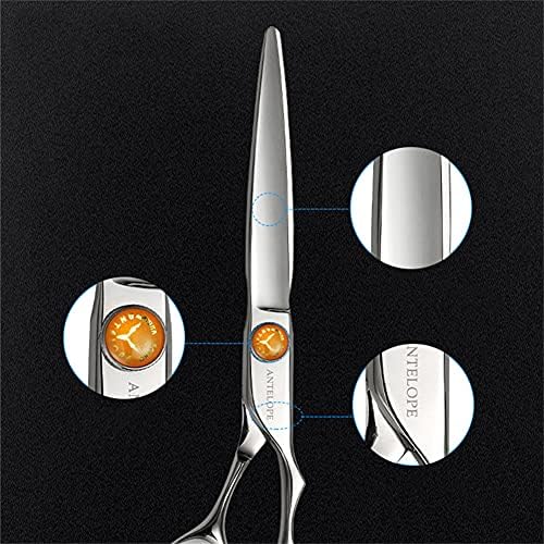Scissors de corte de cabelo XJPB Professional 5,75/6,25 polegadas, tesoura de barbeiro de aço inoxidável, tesouras de corte de cabelo afiadas para salão de homens e mulheres, 5,75 polegadas