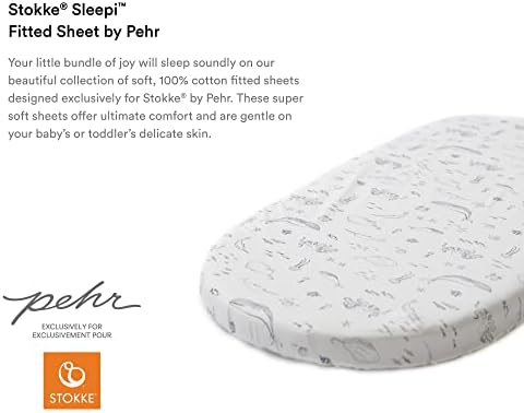 Folha de Stokke Sleepi Coloque por Pehr, Life Aquatic - folhas macias para Stokke Sleepi Crib/Bed - Disponível em padrões divertidos - algodão percale