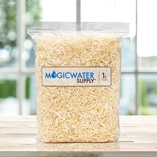 Magicwater Supply Crinkle Cut Papel Shred Filler para embalagem de presentes e recheio de cesto - Light Ivory