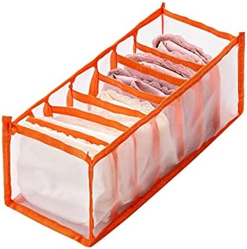 Caixa de armazenamento de roupas íntimas com compartimentos cuecas gavetas organizadoras 13x13 Organizador de armazenamento