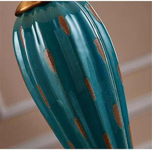 Lâmpada de mesa retrô europeia de pqkdy lâmpada de lâmpada de luminária de cerâmica vertical lumin