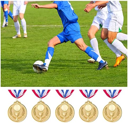 Abaokai 12 peças Medalhas de ouro, estilo de troféu de campeonato para esportes, competições, festas, abelhas ortográficas,