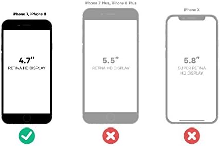 Caso da série de simetria Otterbox para iPhone 8 e iPhone 7 - embalagem a granel -