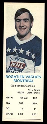 1970 Cookies do pai # 132 Rogatien Vachon Canadiens NM Canadiens