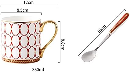 Mgor simples moderno 11,83oz/350 ml de xícaras de cerâmica, xícara de café para adultos com alça isolada xícaras de café