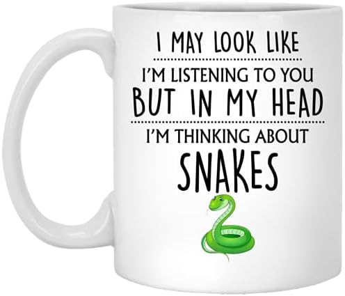 Q. Paddyshops Snake Gift, caneca de cobra, presentes engraçados de cobra, presentes de cobra para ele, ela, presente para amantes