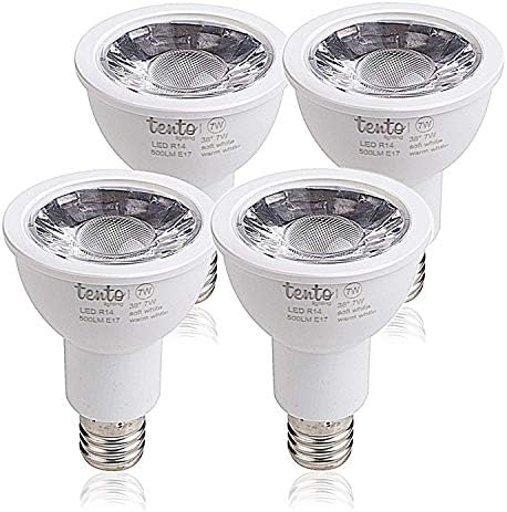 Iluminação do ToLea e17 Lâmpada LED R14 Reflettor 5.5W 450 Lumens Base intermediária 40W Substituição de lâmpada de halogênio quente 4 pacote
