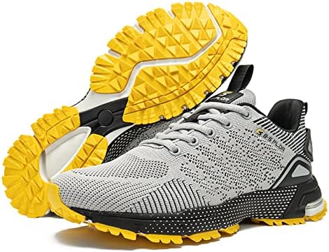 Baasploa Mens Trail Sapatos de corrida Non Slip Walking Shoes para homens Sapatos de tênis de tênis Men Ginástico Sapatos
