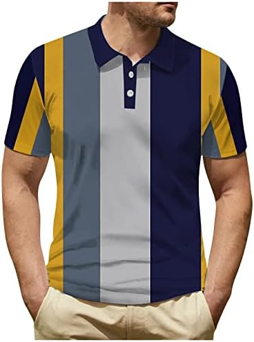 Camisa pólo fit slim dudubaby para homens camisa de golfe colar de colarinho sólido cor de cor casual lisa de pescoço de