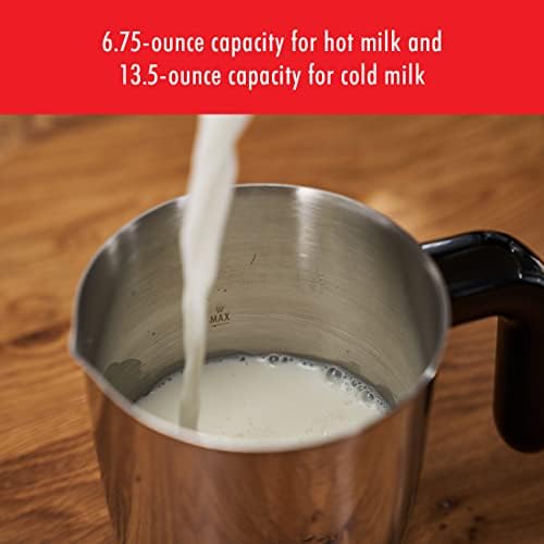 Zwilling enfinigy frior touch leite frother, frother de leite elétrico de espuma quente e fria, microbolhas aveludadas