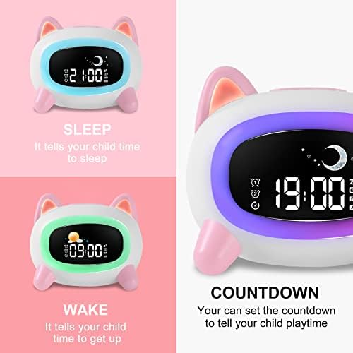 Alsejamento de despertador de jovens jokirydo para garotas ok para acordar relógios para crianças com infantil de instrumentos