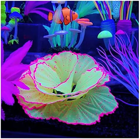NUPART Fluorescent Aquarium decoração de peixes paisagismo simulação de coral ornamentos de coral pequenos subaquáticos