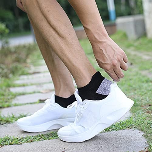 Meias de corrida LIXADA Soft respirável para homens Mulheres 6/10 pacotes, meias atléticas de tornozelo almofadado meias de baixo corte