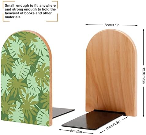 Livro de madeira de madeira tropical verde termina termina decorativa não-esquioso suporte de manutenção de mesa