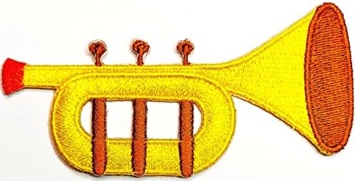 Kleenplus trompete de trompete bordado crachado ferro em costura em emblema para jaquetas jeans calças mochilas roupas adesivas artes