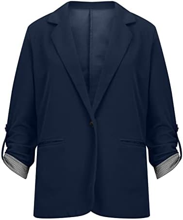 2022 Tops de blazer da moda para mulheres casuais Blazer Jackets Blazer de lapela feminina Blazers sólidos com bolsos