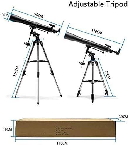 900/80mm Profissional 270x Refletor Monocular Telescópios com tripé 3 oculares e porta -telefone Finder Scope, Telescópio