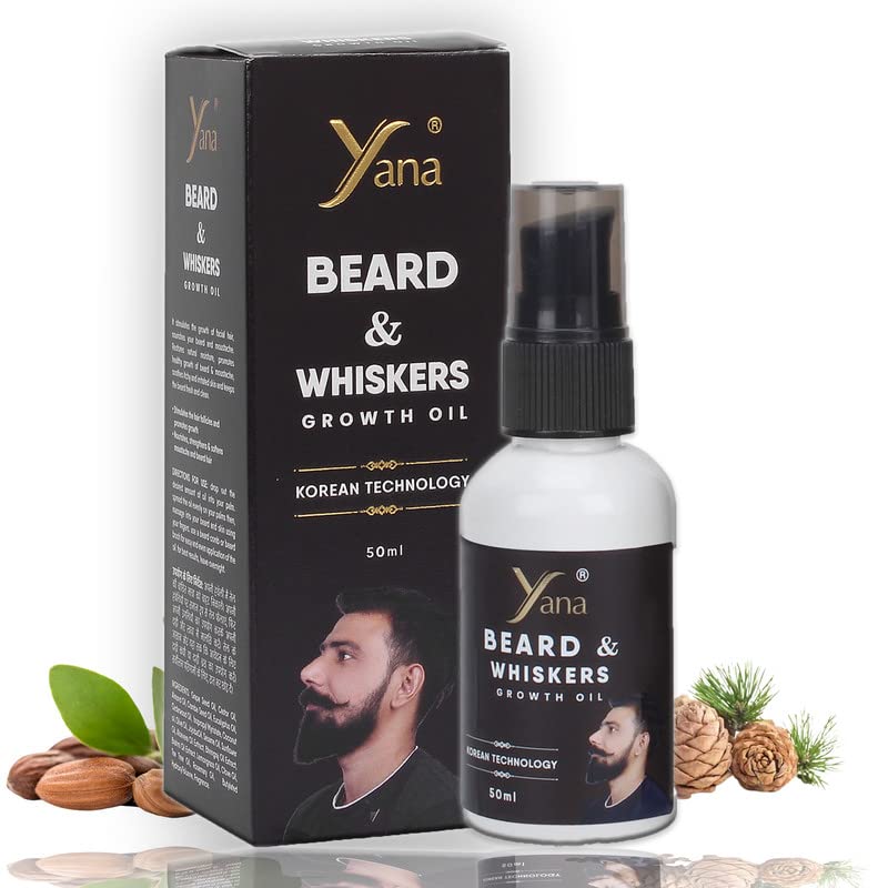 Óleo de barba yana para o cultivo de barba mais rápido ayurvédico