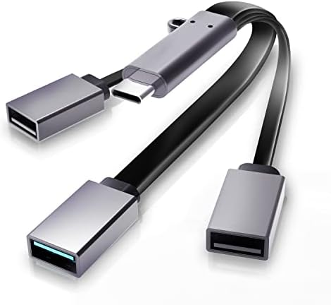 ADAPTADOR DE ACOUCOU USB C TO USB OTG 3 em 1 Adaptador USB 3.0 Compatível com MacBook 2019/2018/2017, Galaxy S10/S9/S8,