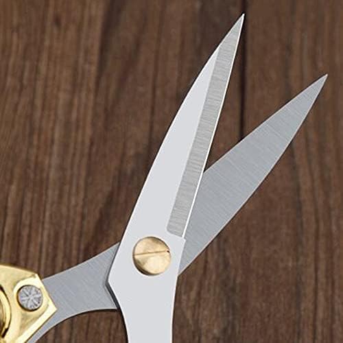 Brewix Craft Scissors Scissors Anterior Anterior Tesavas para casa ， Cozinha e Escritório - 19 cm - Tesoura de ouro