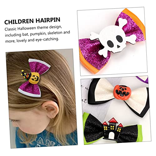 ABAODAM 5PCS Halloween Card para crianças Barretas para crianças para barretas de cabelo para meninas Acessórios para