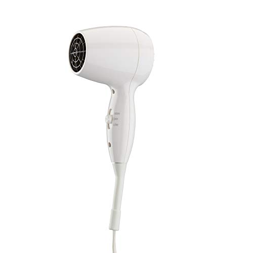 Secador de cabelo de parede Conair, secador de cabelo de 1600W com luz noturna LED, secador de sopro de montagem na parede