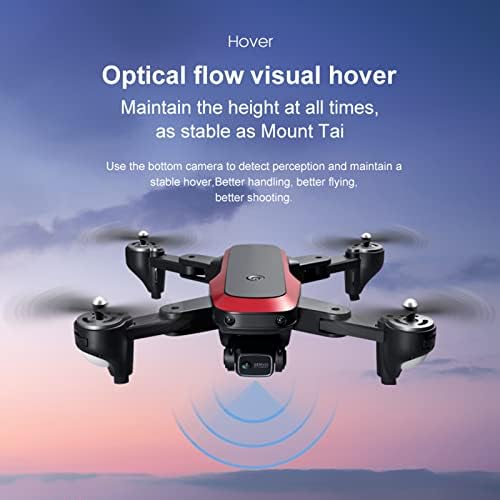 Drone dobrável com câmera dupla de fotografia aérea HD 4K, plano quadcopter RC com modo sem cabeça, altitude de