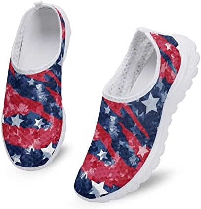 Sapatos de bandeira americana jeiento para homens tênis de corrida para mulheres homens homens confortáveis ​​andando