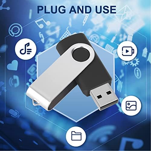 128 GB Flash Drive 5 pacote USB 2.0 Drive de tração flash driving drives de pinça de pinça USB Driver flash de 128 GB de Memória