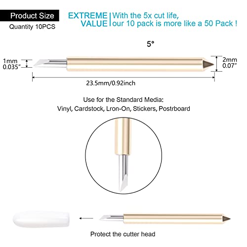 10 PCS Premium Fine Point Blade, Substitui