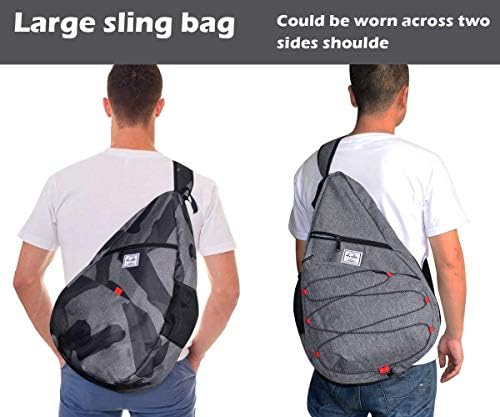 D'Ayallee 15,4 bolsa de esteira para homens bolsas de peito de ombro crossbody nylon para viagens de ginástica esportiva