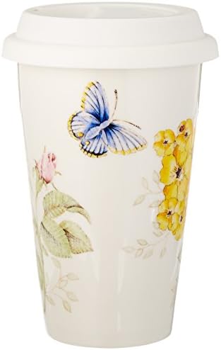 Lenox 837583 Caneca de viagem térmica Butterfly Meadow, multicoloria, 1 contagem