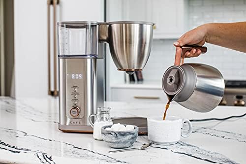 Café Specialty Drip Coffee Hand | Jága térmica isolada de 10 xícaras | Tecnologia de voz para lavagem habilitada WiFi | Essentials de