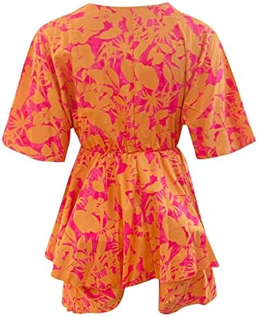 Vestidos de praia zefotim para mulheres 2023 manga batwing/fora do ombro boho floral camiseta vestido de vestido casual