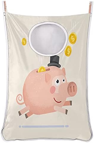 Piggy Bank Solvendo Saco de Lavanderia, sobre a porta Saco de lavanderia Saco resistente Durável Bolsa de armazenamento para