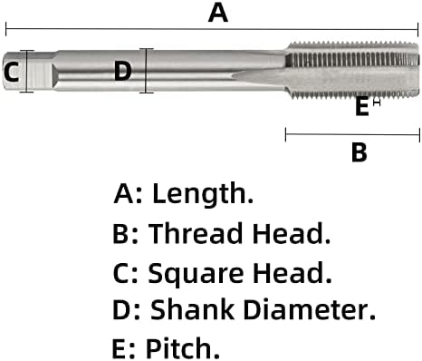 Aceteel M10 x 0,75 Métrica esquerda Torneira e conjunto de matrizes, M10 x 0,75 mm Máquina HSS Trebo Tap e M10 x 0,75mm