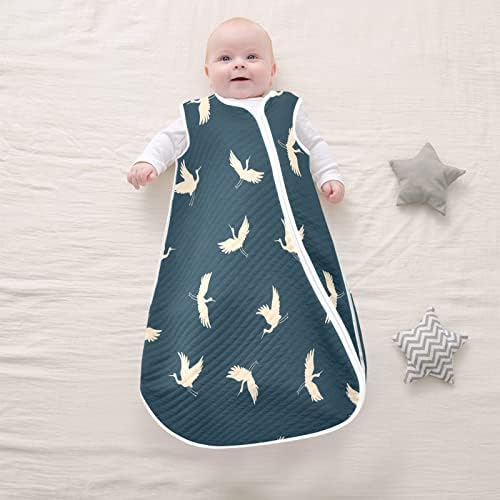 Vvfelixl Flying Bird Crane Baby Planto vestível, Swaddle Transition Sleeping para infantil, saco de sono para bebês recém-nascidos, traje de sono para criança 6-12m