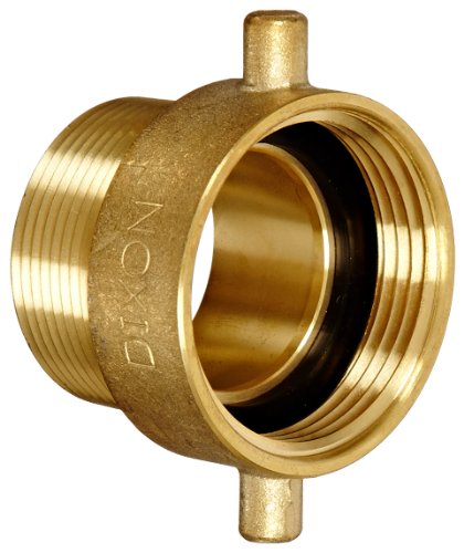 Dixon HA1515T Equipamento de fogo de latão, adaptador de hidrante com LUG PIN, 1-1/2 NST fêmea x 1-1/2 NPT macho