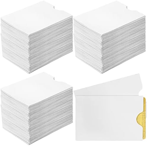 2000 peças Mangas de cartão de crédito Hotel Titular do cartão -chave em branco Envelopes de cartão -presente escritos de mangas de