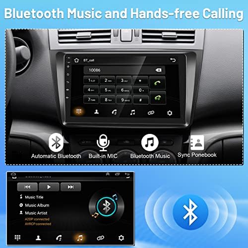 Para 2010-2013 Mazda3 Axela Radio, Android 10 Car Rádio Estréreo Rádio de 9 polegadas Touch Screen Caring Audio Receiver com