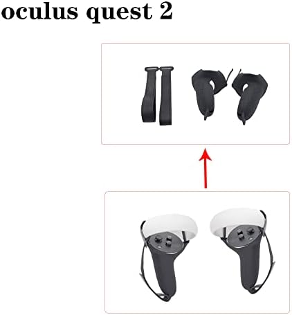 Touch Controller Grip Tampa para Oculus Quest 2 Anti-Slip e Anti-Fall Sleeve com correia de mão-Axgear